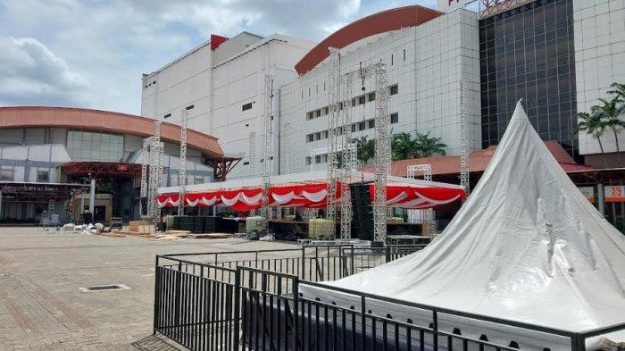 Berbagai Persiapan Telah Dilakukan Jelang Perayaan HUT Ke-50 PDIP Di JI Expo Kemayoran Jakarta.